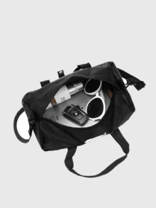 CAMEL CROWN Neutral Outdoor Sports Small Capacity Lightweight Shoulder Bag Messenger Fitness Cycling Bag - Black - View 2