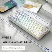 AULA 機械觸感有線鍵盤與滑鼠 RGB 背光 61 鍵迷你遊戲鍵盤,相容於桌上型電腦、筆記型電腦、Mac - 查看 14