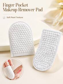 U-förmige Finger-Stil Make-up Entferner Pads, geeignet für Augen-, Lippen- und Gesichts-Make-up Entfernung. 3-in-1 Make-up Entferner und Reinigungspads, weiches und verdicktes Design. Geeignet zum Entfernen von Augen-Make-up, Lippenstift, Foundation und anderen Kosmetika. Beauty-Tool. - Übersicht 3