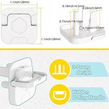 Juego de 6/12/24 piezas de cubiertas protectoras de enchufes estándar americano, cubiertas protectoras de enchufes, protector de enchufe de alimentación para prevenir descargas eléctricas - Multicolor - Ver 6