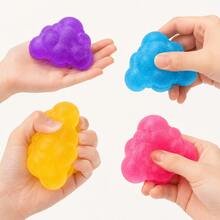 1pc Bright Cloud Shaped Squeeze Toy, Stress Relief And Sensory Play Fidget Toy, Cute Pocket Desktop Toy, Suitable For School Office Home Relaxation, Classroom Prizes, Party Favors, Children Teens Adults Birthday Christmas Easter Halloween Gifts - Multicolor - View 2