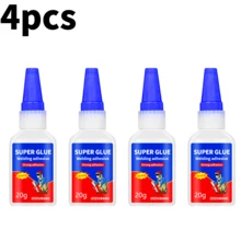 1/2pcs 401 Super Strong Instant Glue, 403 Metal Plastic Ceramic Rubber Wood Acrylic Adhesive, Suitable For Billiard Tips, Hair Accessories, Jewelry, Shoe Repair, 502 Quick Drying Glue - Blue - View 10
