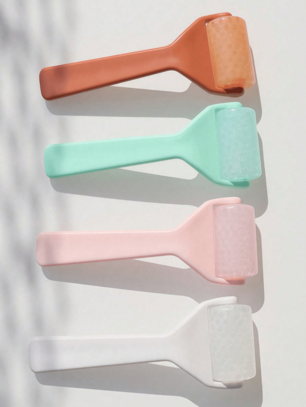 2/1pc Facial Ice Roller, Pink Facial Ice Roller, Targets Eye Puffiness And Wrinkles, Firms And Lifts Skin, Reusable Home Cold Massage Tool