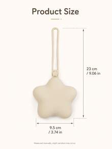 Star-Shaped Pacifier Storage Bag, Dust-Proof Silicone Material, Compact And Portable, With Hanging Rope, Can Hang And Store Earphones, Keys, Coins - Multicolor - View 9