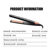 SOKANY 15016 Pelurus Rambut Keramik Multifungsi, Dapat Digunakan Basah & Kering, Lurus & Keriting 2-in-1, Suhu Dapat Diatur 150-230℃, Pemanasan Cepat PTC, Kabel Berputar 360°, Cocok Untuk Penggunaan di Rumah dan Salon Rambut - Hitam - View 7