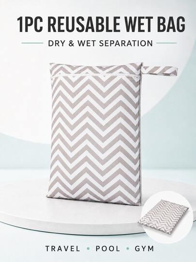 1pc Reusable Wet/Dry Separation Storage Bag, Suitable For Swimwear, Laundry, Yoga And Fitness Clothes, Cosmetics, Beach Wedding Gifts, Outdoor Use, Travel, Camping, Beach, Pool And Swimming, Summer Travel, Beach Vacation, Pool Essentials, Fitness Essentials, Labor Day