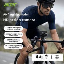 Acer A9 4K運動相機 超強防手震+高畫質錄影 Vlog戶外拍攝神器 安全帽免持紀錄器 跑步登山釣魚 32G高速卡套裝 - 查看 2