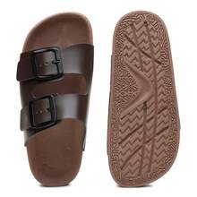 Unisex Adjustable  Sandal, Plain, Casual - 咖啡棕 - 查看 2