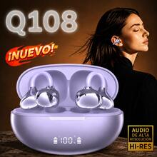 Wireless Bluetooth Earbuds, High-Resolution HD Audio, Sports, Ear Hook Design, Comfortable - Purple - View 1