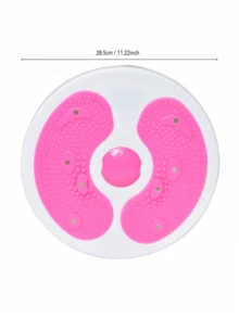 1pc Portable Waist Disc With Resistance Band, Fitness Equipment, Foot Massage Board, PP Material, For Core And Abdominal Workout, Suitable For Gym, Yoga, Pilates, Dorm, Home Daily Training, Back To School Season - Multicolor - View 4