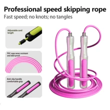 MOGOLD Professional Fitness Speed Jump Rope With Bearings, Adult Fat Burning Indoor Aerobic Workout Equipment - T105 - View 8