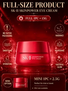 SK-II Facial Treatment Eye Cream, ukuran sampel 2,5g / ukuran penuh 15g, menghaluskan kerutan, mengencangkan kulit, mengurangi garis-garis halus di sekitar mata, cocok untuk semua jenis kulit. - Krim Mata SK2 - View 5