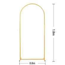 1 Set Metal Rectangular Archway, Suitable For Birthday, Wedding, Bridal Shower, Graduation, Anniversary, Baptism, Summer, Theme Party, Background Decoration, Home Decor, Valentine's Day, Halloween, Christmas, Thanksgiving And Other Occasions. - Gold - View 10