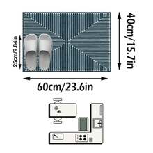 1件裝北歐現代極簡抽象幾何線條設計長方形柔軟仿羊絨可機洗地毯，適用客廳、臥室、玄關、浴室、走廊、陽台、廚房，室內/室外四季通用大尺寸地墊，家居裝飾 - 彩色 - 查看 14
