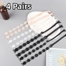 1對/2對/3對/4對蕾絲花卉裝飾內衣肩帶，可調節多功能防滑肩帶，適用於女性內衣與內衣配件 - 彩色 - 查看 22