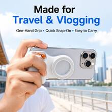 Magnetic Smartphone Camera Grip Handle, Portable One-Hand Phone Stabilizer Holder For Video Recording, Vlogging, Travel Photos, Outdoor Shooting & Content Creation - View 8
