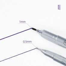 1pc Tattoo Hand-Painted Marker, Embroidery Drawing Positioning Marker, Purple, Double-Ended Marker - View 4
