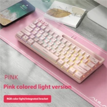 AULA 機械觸感有線鍵盤與滑鼠 RGB 背光 61 鍵迷你遊戲鍵盤,相容於桌上型電腦、筆記型電腦、Mac - 查看 17