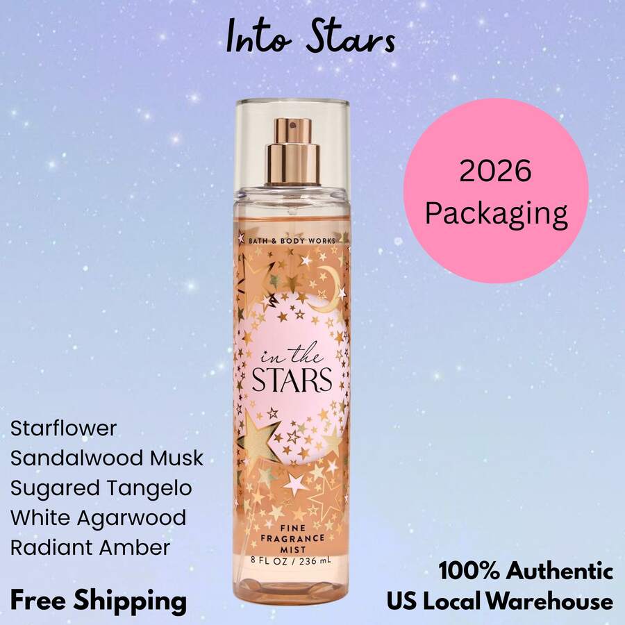 Bruma de fragancias de Bath & Body Works - Paquete de 1 (Tamaño completo - 8 OZ) - En las estrellas - Ver 1