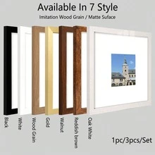 1pc/3pcs/Set 30x30/25x25/20x20cm Multicolor Photo Frames, Exquisite Large Picture Frames For Wall, Portrait Frame For Photo Wall, Picture Frames Collage Wall Decor, Fit 12x12/10x10/8x8-In Pictures, Black/White/Wood Grain/Gold, Classic(No Photo Paper) - Multicolor - View 2