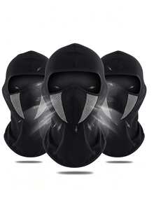 1/2/3/4/5pcs Mesh Breathable Full Face Balaclava, Ventilated Windproof Dustproof Motorcycle Helmet Liner Mask, Sweat-Absorbing Riding Neck Warmer Headgear, Suitable For Motorcycle And Racing - Multicolor - View 7