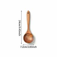 8 pièces Ensemble D'Ustensiles De Cuisine En Bois - Tabac - Voir 10