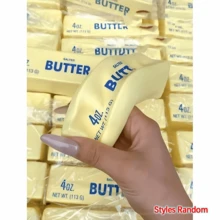 1PC Large Size Simulation Butter Stick Slow Rebound Squeeze Toy, Elastic Soft TPR Repeated Pinch Stress Relief Ornament, 4OZ BUTTER Label Wrapper Design, Fandom Merch Relax Supply, Album Matching Accessory, Fan Birthday Favor - Multicolor - View 5