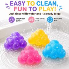 1pc Bright Cloud Shaped Squeeze Toy, Stress Relief And Sensory Play Fidget Toy, Cute Pocket Desktop Toy, Suitable For School Office Home Relaxation, Classroom Prizes, Party Favors, Children Teens Adults Birthday Christmas Easter Halloween Gifts - Multicolor - View 9