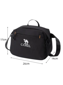 CAMEL CROWN Unisex Crossbody Bag, Outdoor Sports Fitness Cycling Casual Small One Shoulder Chest Bag - Black - View 6