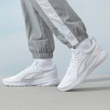 PUMA All-Day Active Comfortable Fabric Cushioned Non-Slip Durable Low-Top Casual Running Shoes Unisex White - White - View 2