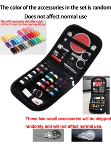 10/27/100pcs Portable Travel Sewing Kit, Includes 24 Colors Thread, Needles, Scissors, Buttons, Measuring Tape, Seam Ripper And Other Complete Sewing Supplies, Suitable For Beginners Easy DIY Emergency Repair Tools, Compact Storage Box, Essential For Home, Outdoor, Travel And Vacation - Multicolor - View 12