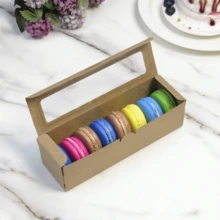 5pcs Transparent Window Gift Boxes, Suitable For Party Favors, Weddings, Birthdays, Holiday Celebrations, Sturdy Cardboard With Clear Lid, Elegant Gift Boxes - Multicolor - View 10