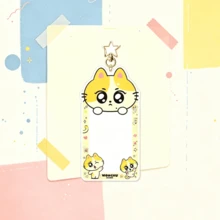 line friends EN K-Pop Cute Cartoon Acrylic Photocard Holder Keychain, Insert Card Photo Frame Bag Pendant, Portable ID Bus Card Protector, Fan Merch, Concert Gathering Decor, Birthday Gift, Holiday Party Favor & Daily Key Accessory - Multicolor - View 3