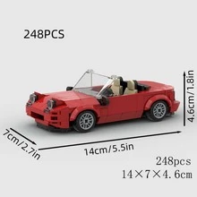 High-Speed Racing Car Building Blocks, Technical Sports Vehicle Model, DIY Assembly Construction Toy, Creative Birthday Gift, Compatible With Major Brands - Model - View 15