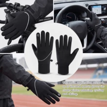 Men's Winter Touchscreen Waterproof Windproof Warm Gloves, Suitable For Running, Cycling, Driving, Hiking - Reflective AY11 - View 7