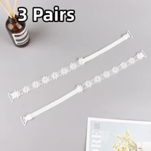1對/2對/3對/4對蕾絲花卉裝飾內衣肩帶，可調節多功能防滑肩帶，適用於女性內衣與內衣配件 - 彩色 - 查看 24