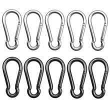 4/8/16/32pcs Gourd-Shaped Mini Spring Carabiner DIY Bag Key Chain Outdoor Multi-Function Hook Accessories - 3G Carabiner - View 7
