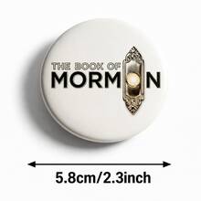 1pc The Book Of Mormon Musical Pattern Pin Badge, Musical Button Brooch, Suitable For Clothing, Bags, Backpacks, Gift For Music Lovers - A - View 2