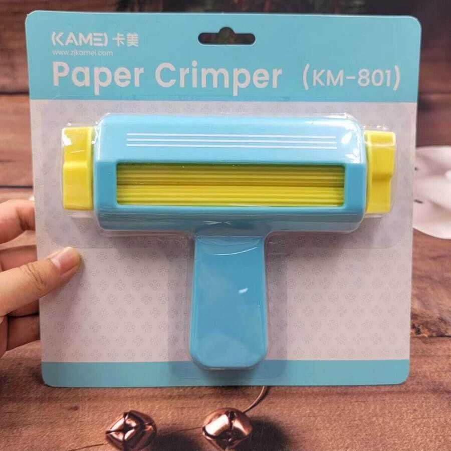 1件裝粉色紙邊修剪器,適用於手工藝,完美切割鋁箔、紙板和蠟紙 - 藍色 - 查看 1
