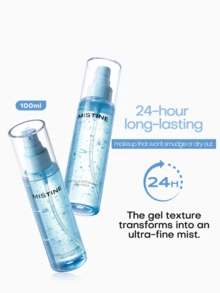 Mistine Centella Soothing Jelly Mist Pelembap & Penghidrasi Tahan Lama Pengunci Makeup 100ml - 100ml - View 10