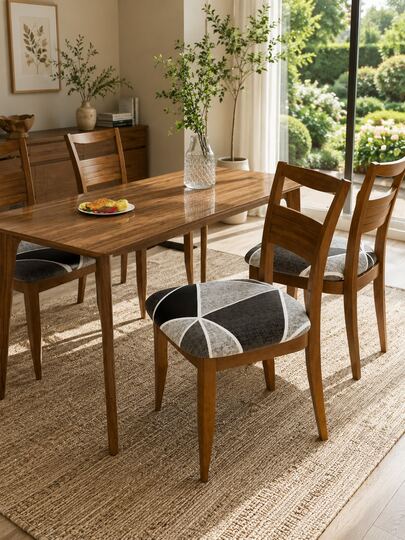 1/4/6pcs Chair Seat Cover, Minimalist Modern Elastic All-Season Universal, Suitable For Dining Room, Living Room, Bedroom Chair Seat Cushion Protector