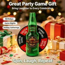 Party Beer Bottle Spinning Game, Truth Or Dare, Multi-Player Interaction, Suitable For Parties, Team Building, Christmas, Halloween - Multicolor - View 4