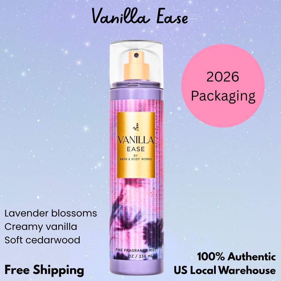 Bath & Body Works Bath And Body Works BBW Fine Fragrance Body Mist - Vanilla Ease - View 1
