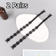 1對/2對/3對/4對蕾絲花卉裝飾內衣肩帶，可調節多功能防滑肩帶，適用於女性內衣與內衣配件 - 彩色 - 查看 23