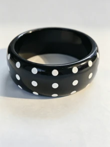 1pc Punk Rock Rivet Resin Bracelet, Fashion Accessory, Y2K Chic Style - Riveted Bracelet - View 20