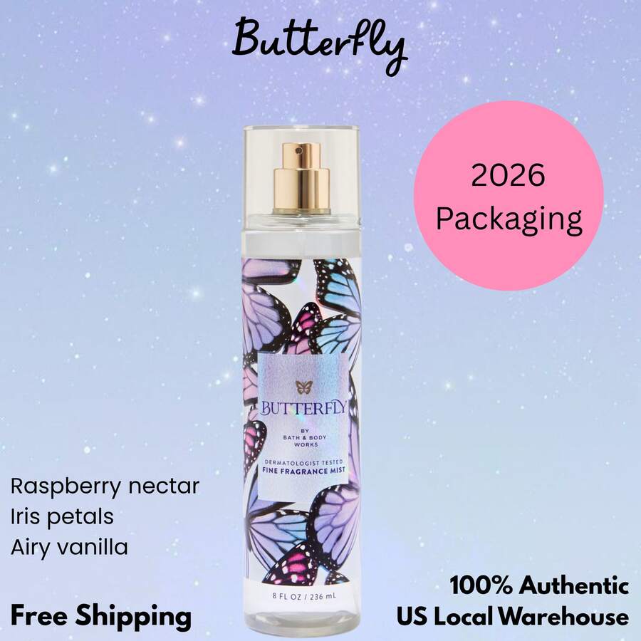 Bath & Body Works Bath And Body Works Fragrance Mist - Pack Of 1 (Full Size - 8 OZ) - 蝴蝶 - 查看 1