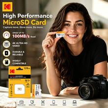 KODAK 記憶卡 16GB 32GB 64GB MicroSD 卡 128GB 256GB Class10 Micro SD 卡 4K HD 儲存照片卡適用於電腦 - 查看 4