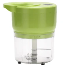 Procesador de alimentos inalámbrico, picadora de alimentos eléctrica multifuncional, cortador de alimentos recargable, picadora de vegetales, utensilio de cocina, adecuado para chiles, carne, especias, cebollas, disponible en tres colores, un imprescindible para el hogar. - Verde - Ver 3
