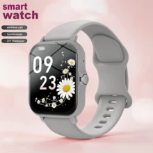 Reloj inteligente unisex con llamadas inalámbricas y alertas de mensajes, podómetro, seguimiento de calorías y distancia, modos deportivos múltiples, control de música, cámara remota, alarma, Body de PC y correa de silicona, batería de 180mAh, carga USB, reloj inteligente multifuncional para teléfonos inteligentes, regalo para vacaciones - Multicolor - Ver 18