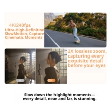 dji 1英吋口袋雲台相機 Pocket 4，3軸機械式增穩，4K 240fps 慢動作，10-Bit D-Log 專業調色，107GB 內建儲存，手持 Vlog 旅行相機，全新僅啟動 - 查看 6